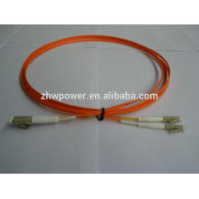 China fonte Duplex multimodo 62,5 / 125 mm LC UPC Fibra óptica Jumper / patch cord